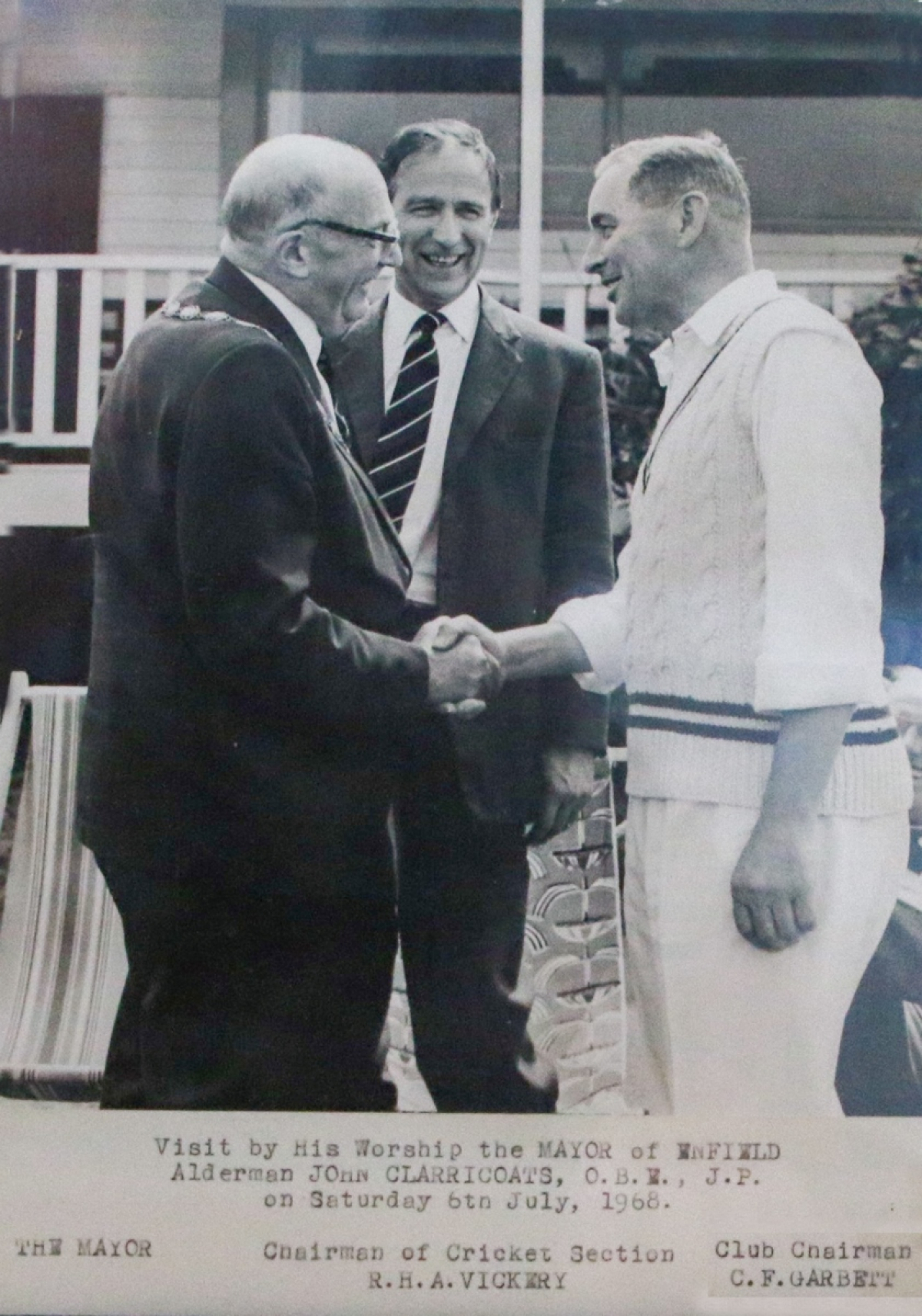 Mayor Of Enfield Visits WHCC 6th July 1968